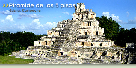 Piramide de los 5 pisos - Campeche, Campeche
