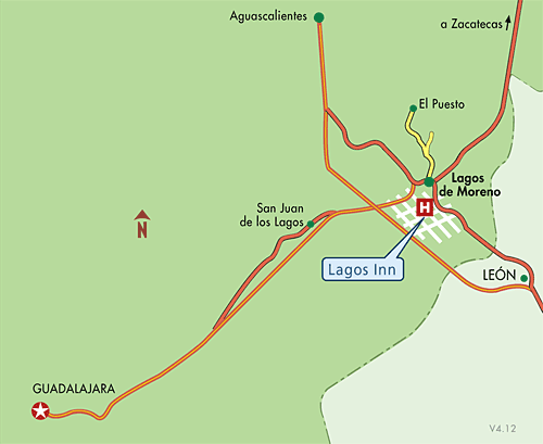 Mapa De Ubicacion Hotel Lagos Inn Lagos De Moreno Mexico 2063