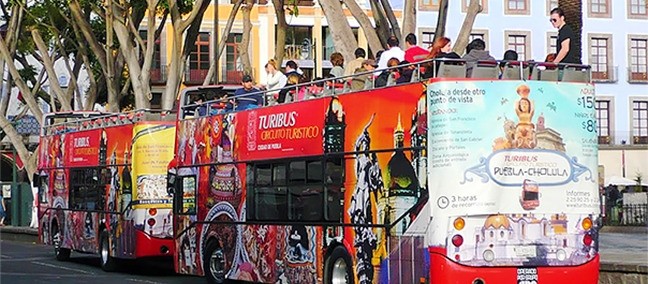 Recorrido en Turibus, Puebla