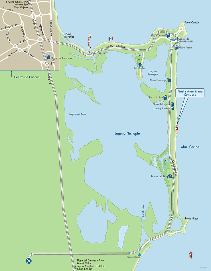 Fiesta Americana Cancun Map