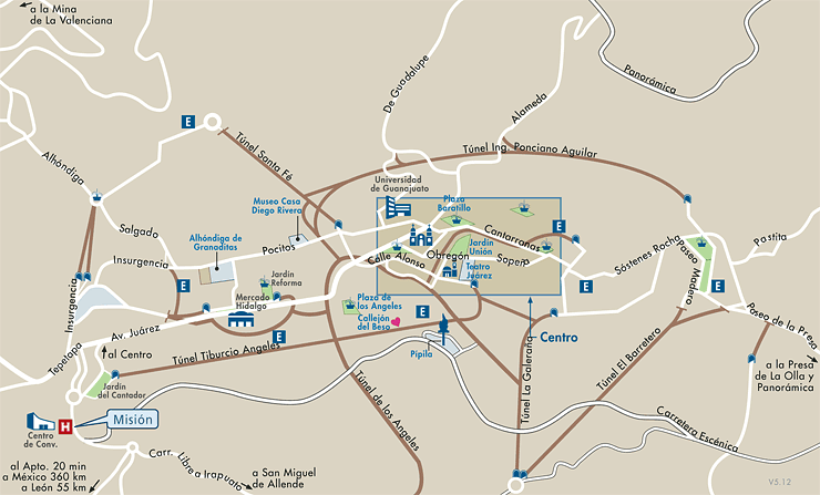 Guanajuato Capital Mapa